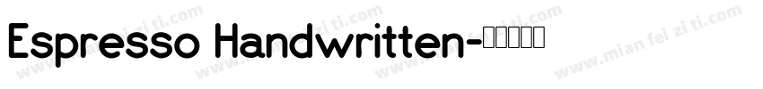 Espresso Handwritten字体转换